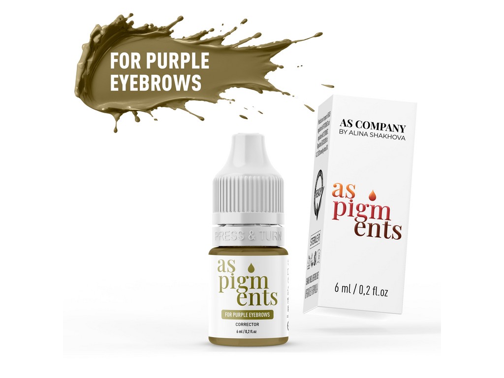 Corrector for purple eyebrows pigment, 6ml
