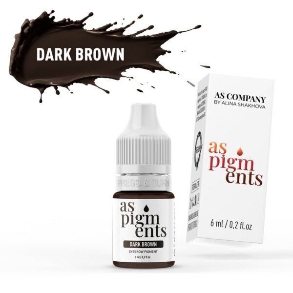 Dark brown brow pigment, 6ml