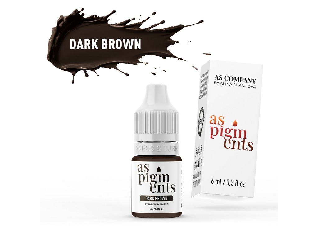 Dark brown brow pigment, 6ml