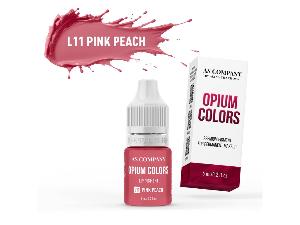 L11 PINK PEACH lip pigment, 6ml (OPIUM COLORS)