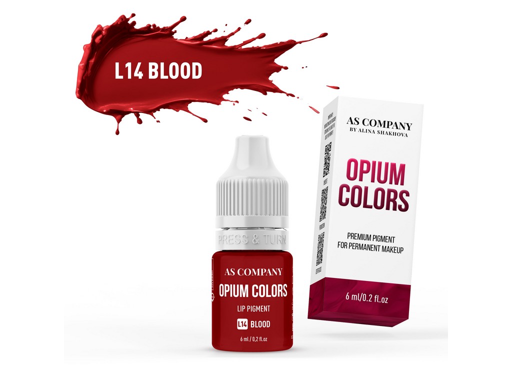 L14 BLOOD lip pigment, 6ml (OPIUM COLORS)