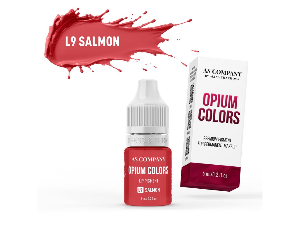 L9 SALMON lip pigment, 6 ml (OPIUM COLORS)