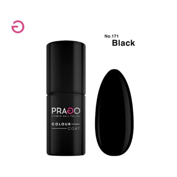 PRAGO Hibridni lak za nokte 5 ml - 171 BLACK - TPO FREE