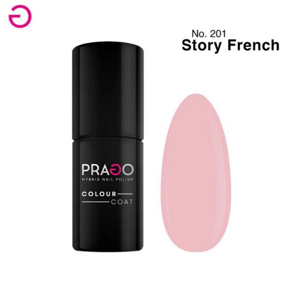 PRAGO Hibridni lak za nokte 5 ml -201 STORY FRENCH - TPO FREE
