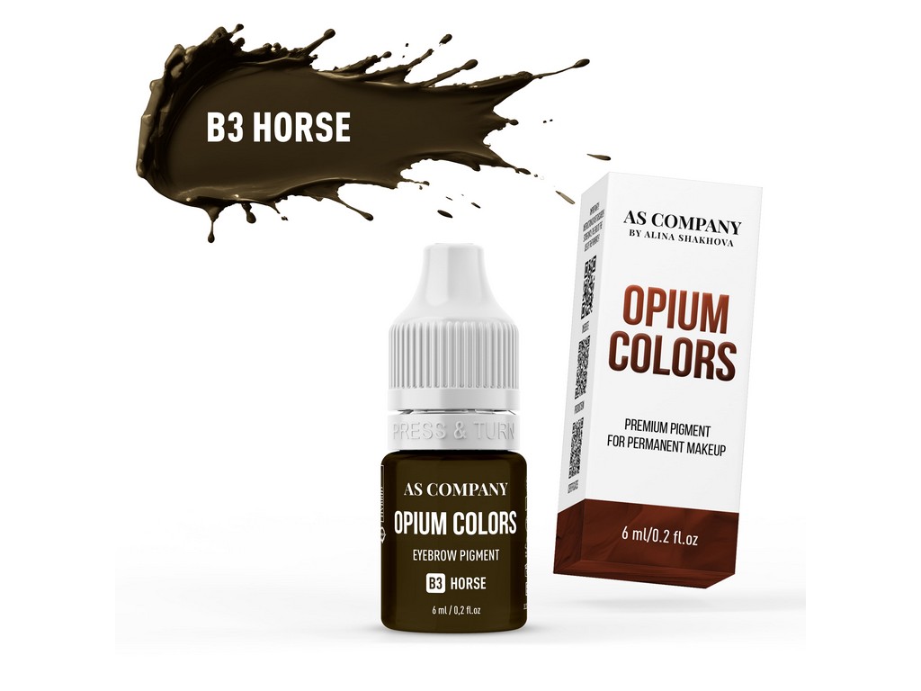 B3-HORSE brow pigment (6ml, OPIUM COLORS)