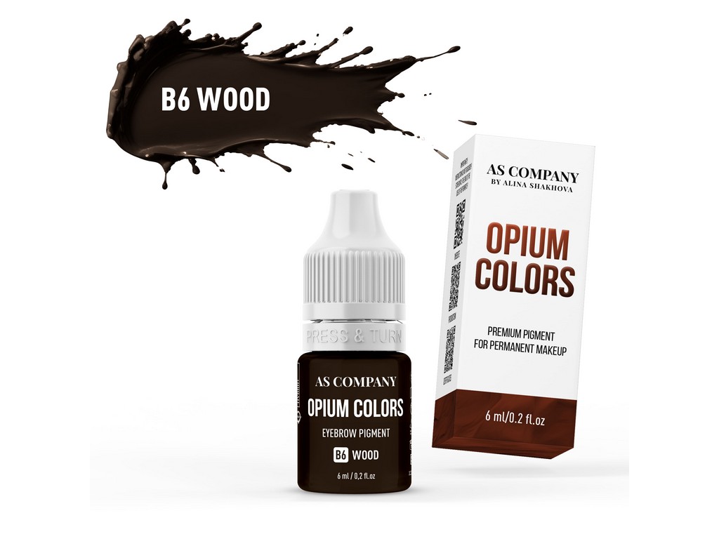 B6-WOOD brow pigment (6ml, OPIUM COLORS)