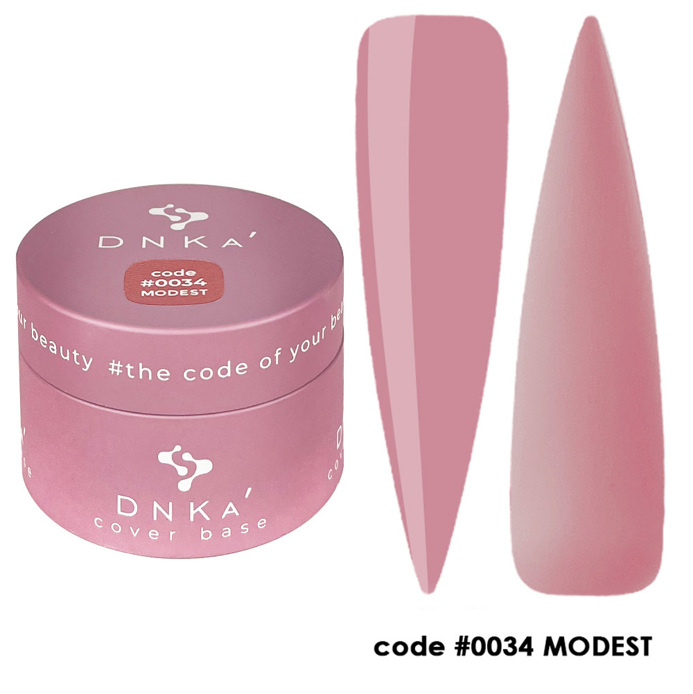 DNKa Rubber Base French Cover #0034 Modest 30ml