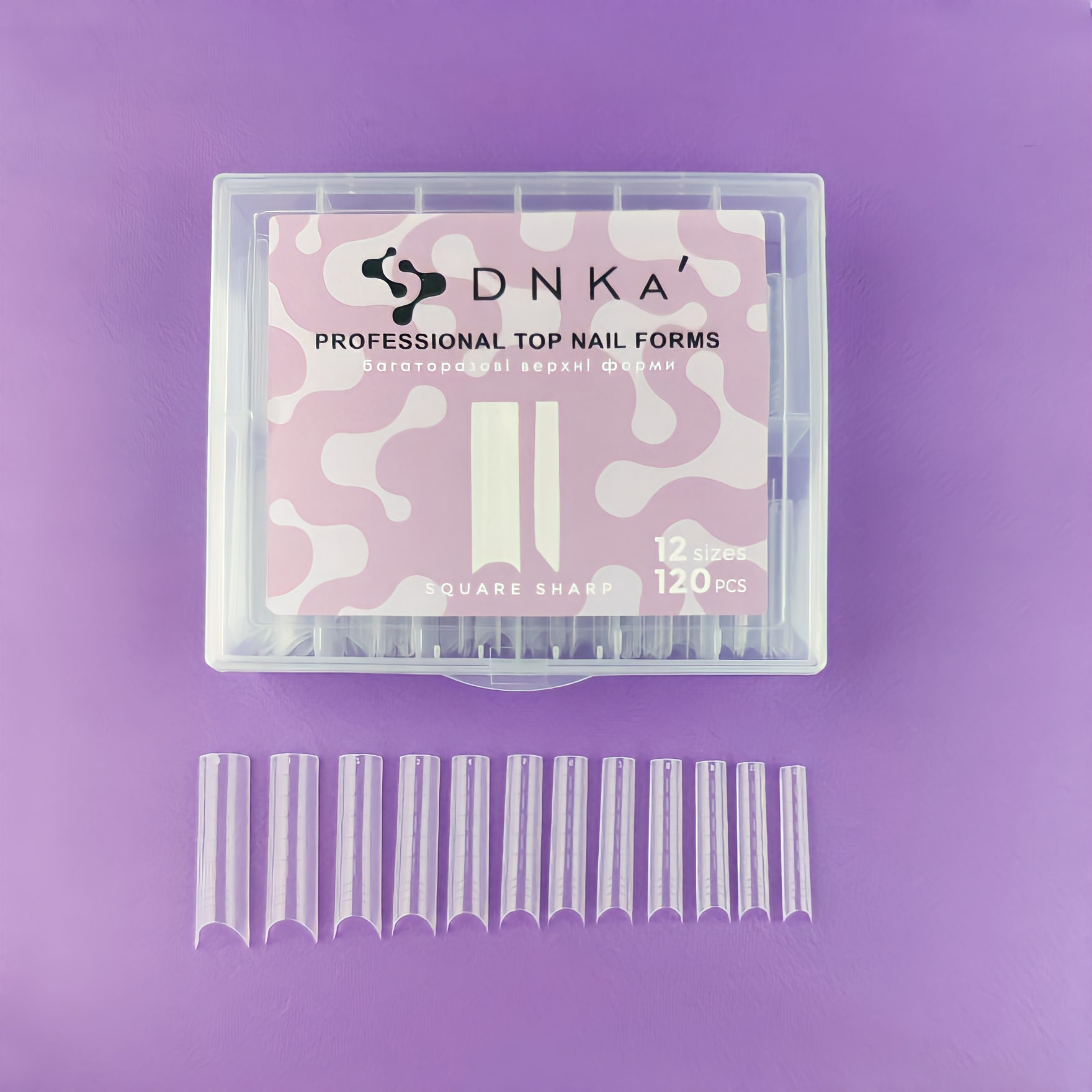 DNKa’ Top Nail Forms Square Sharp, 120pcs