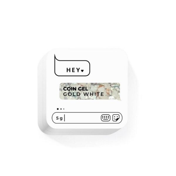 HEYLOVE - Coin Gel Gold White, 5 g