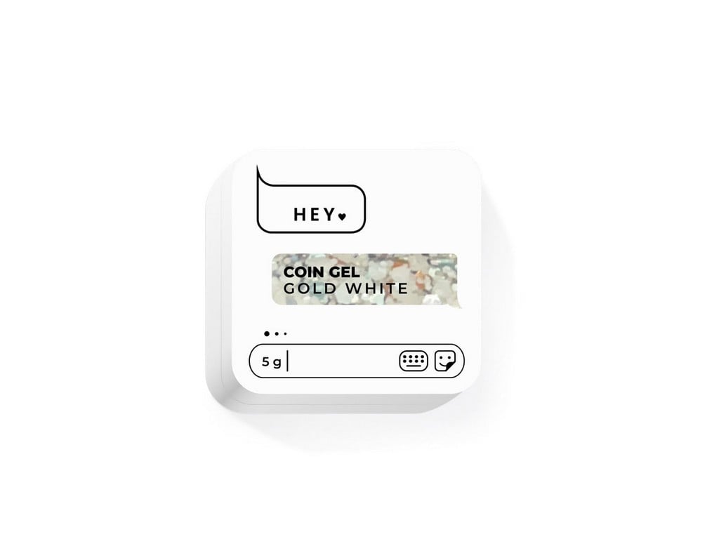 HEYLOVE - Coin Gel Gold White, 5 g