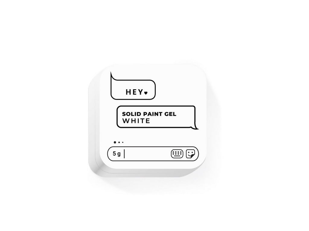 HEYLOVE - Solid Paint Gel White, 5 g