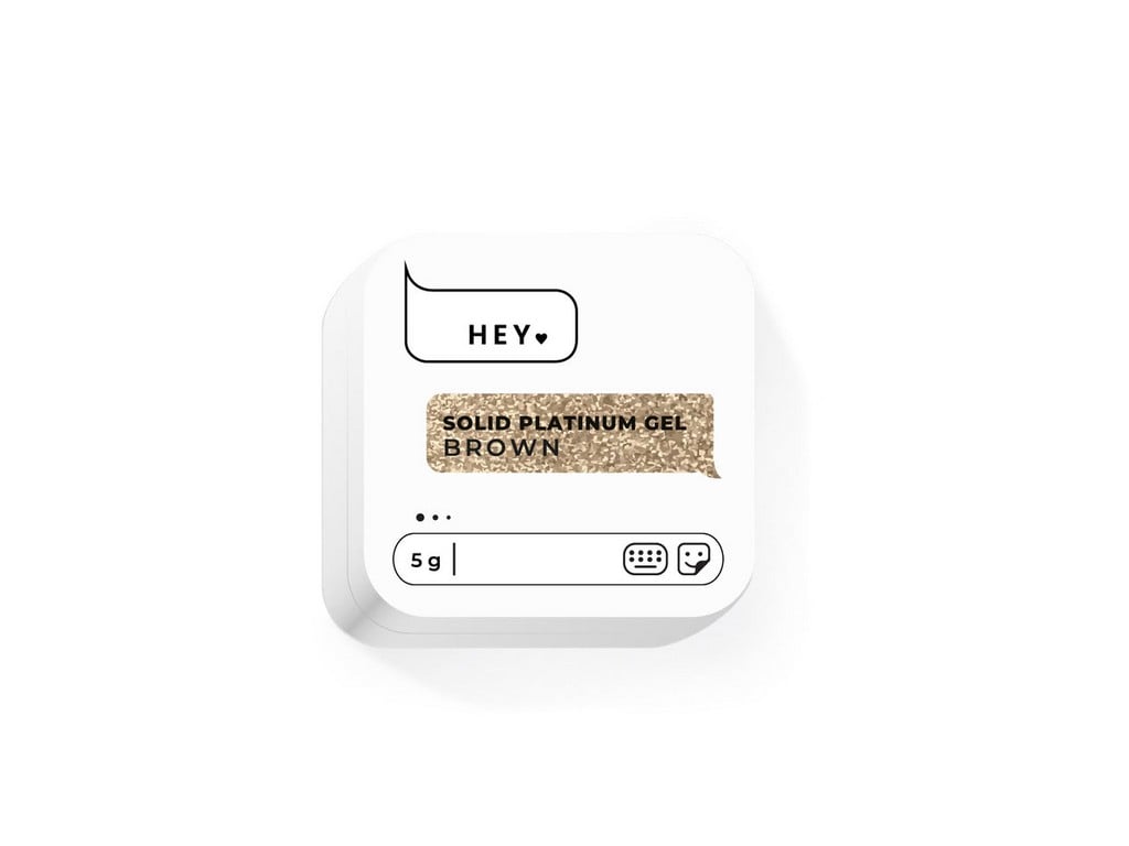 HEYLOVE - Solid Platinum Gel Brown, 5 g