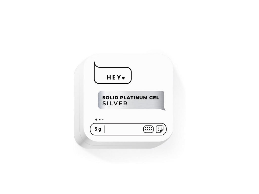 HEYLOVE - Solid Platinum Gel Silver, 5 g