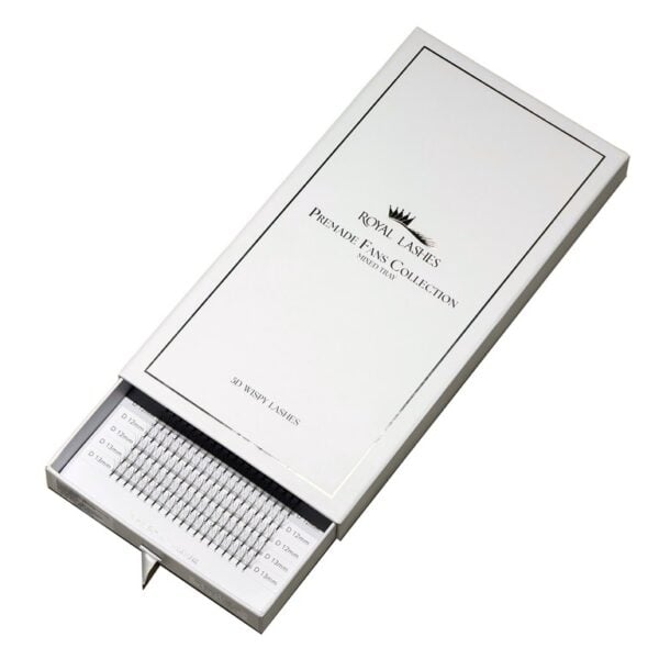 Premade 5D Wispy Lashes – Mix 7–13 mm Big Box (400 lepeza)