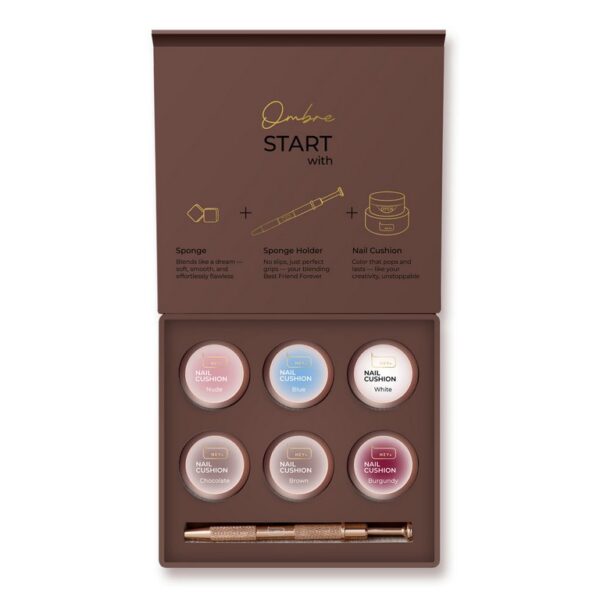 HEY LOVE - Nail cushion set - Brown 6 pcs
